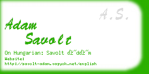 adam savolt business card